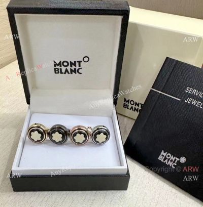 AAA Grade Copy Mont blanc Classic Star Cufflinks Hot Sale